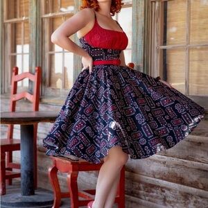 ❤️Pinup Couture western print🖤